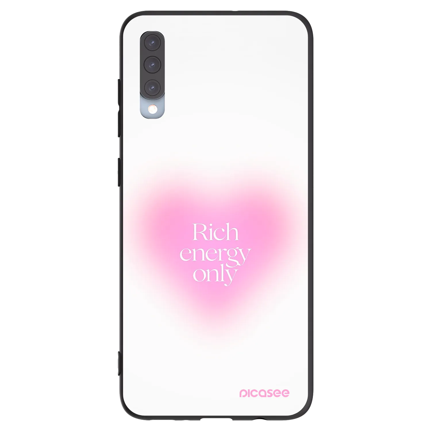 Picasee fekete szilikon tok az alábbi mobiltelefonokra Samsung Galaxy A70 A705F - Rich Energy