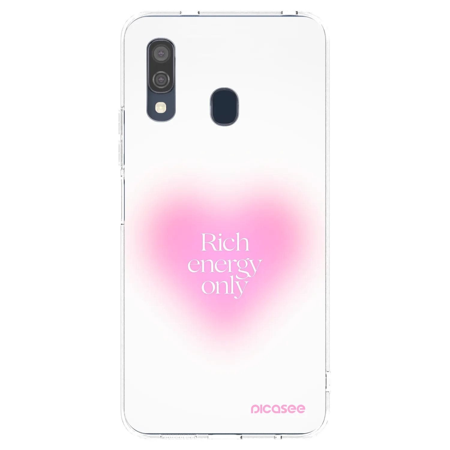 Picasee átlátszó szilikon tok az alábbi mobiltelefonokra Samsung Galaxy A40 A405F - Rich Energy