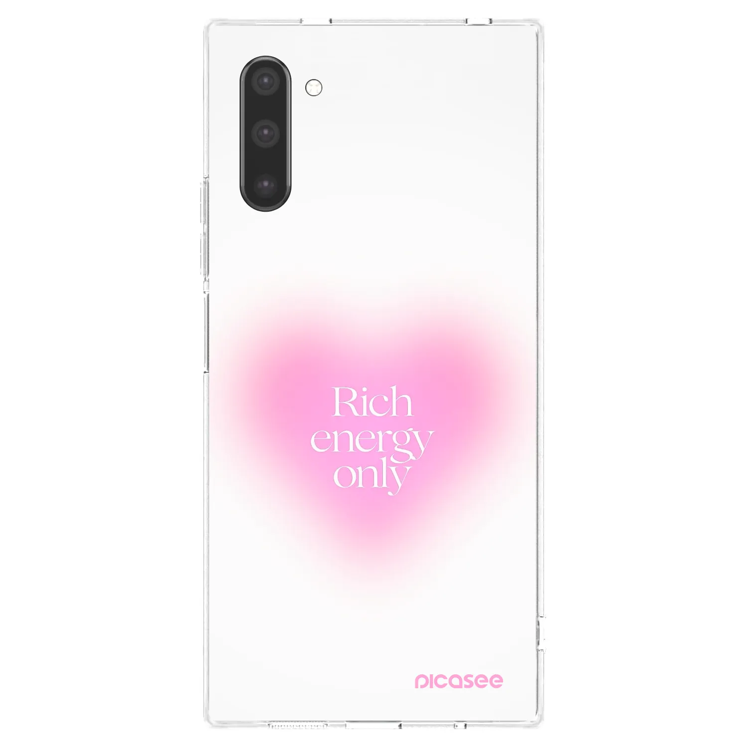 Picasee átlátszó szilikon tok az alábbi mobiltelefonokra Samsung Galaxy Note 10 N970F - Rich Energy