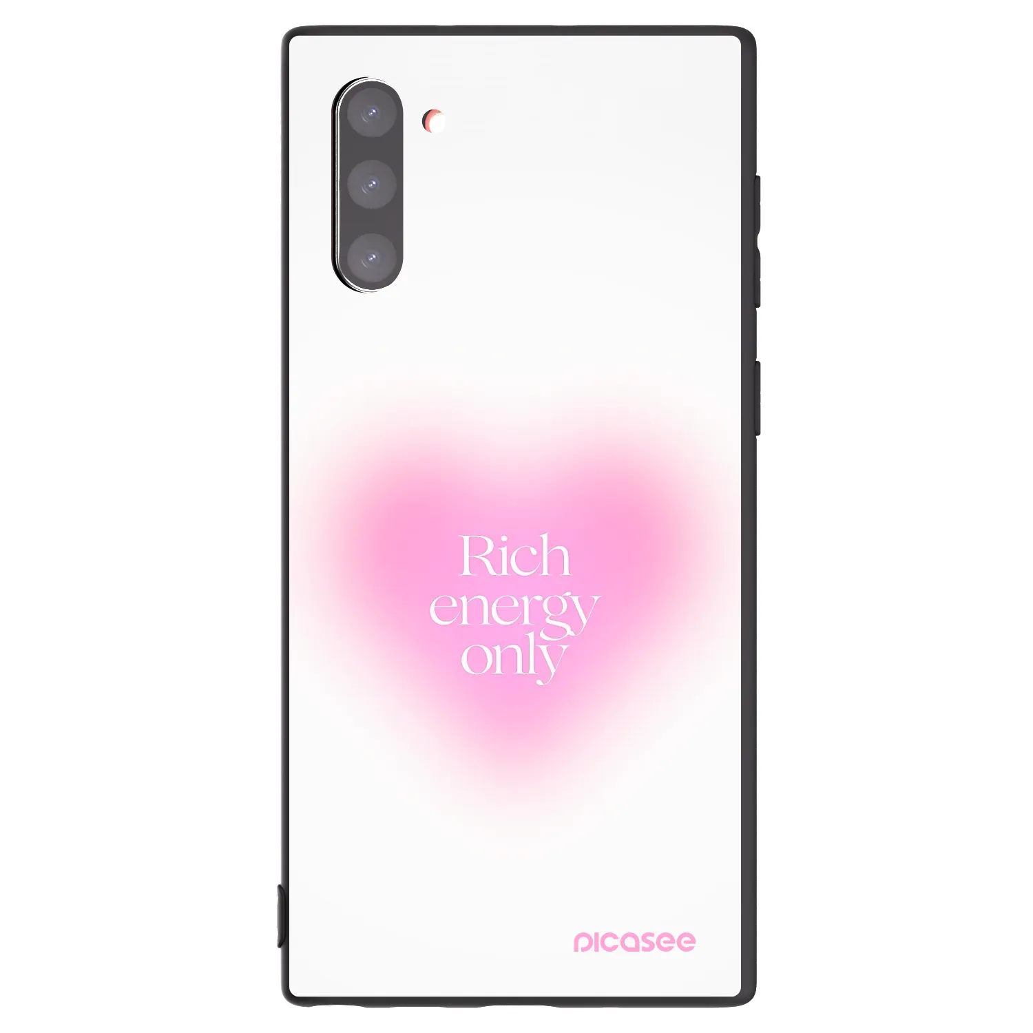 Picasee fekete szilikon tok az alábbi mobiltelefonokra Samsung Galaxy Note 10 N970F - Rich Energy