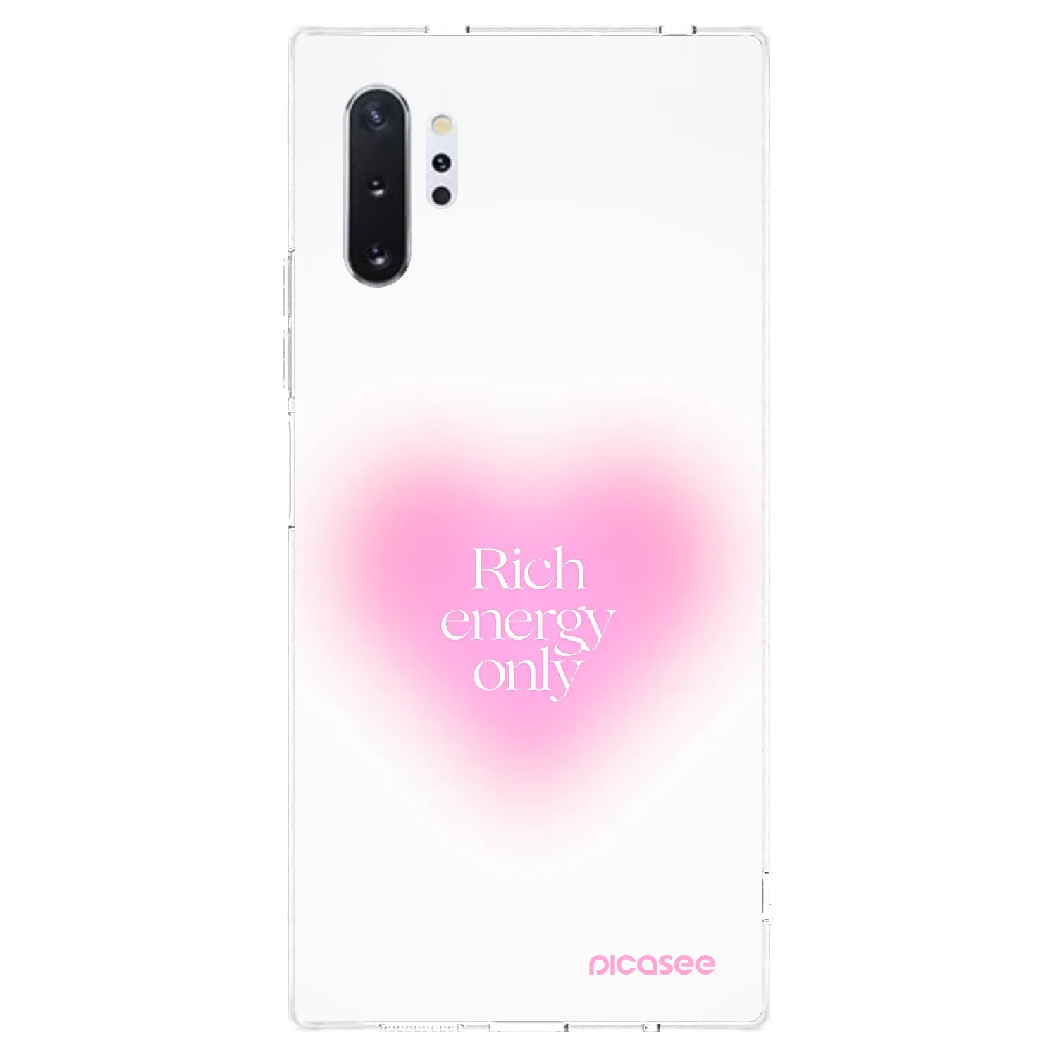 Picasee átlátszó szilikon tok az alábbi mobiltelefonokra Samsung Galaxy Note 10+ N975F - Rich Energy