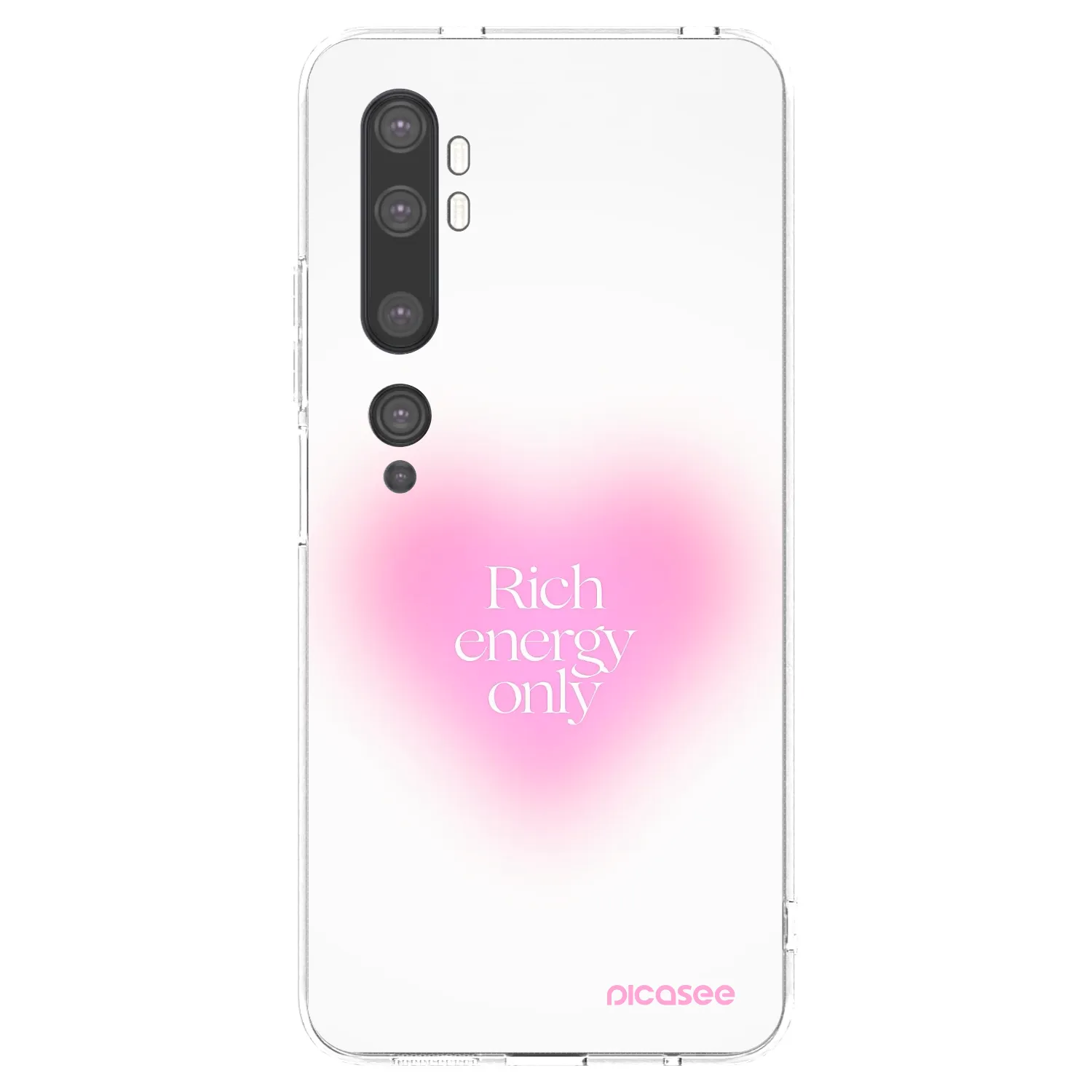 Picasee átlátszó szilikon tok az alábbi mobiltelefonokra Xiaomi Mi Note 10 (Pro) - Rich Energy