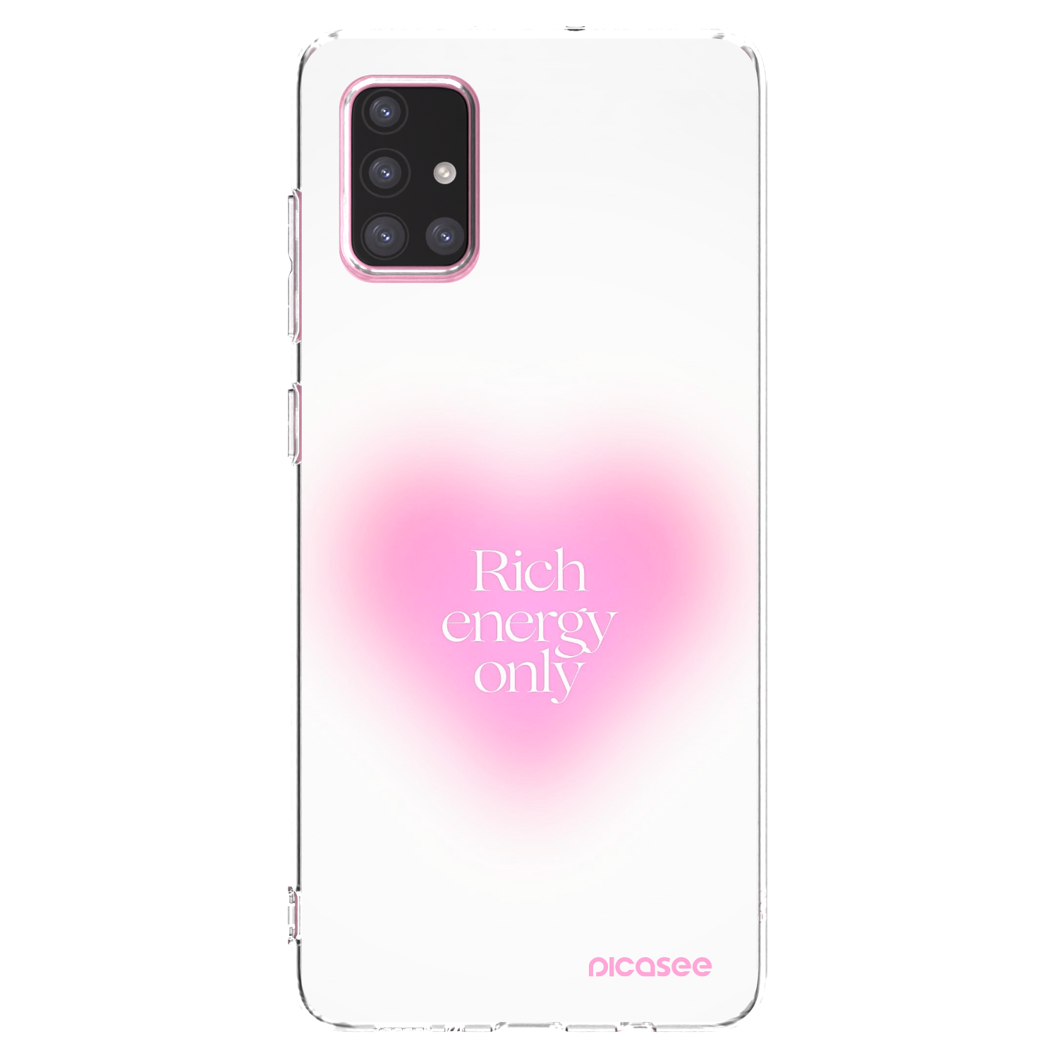 Picasee átlátszó szilikon tok az alábbi mobiltelefonokra Samsung Galaxy A71 A715F - Rich Energy