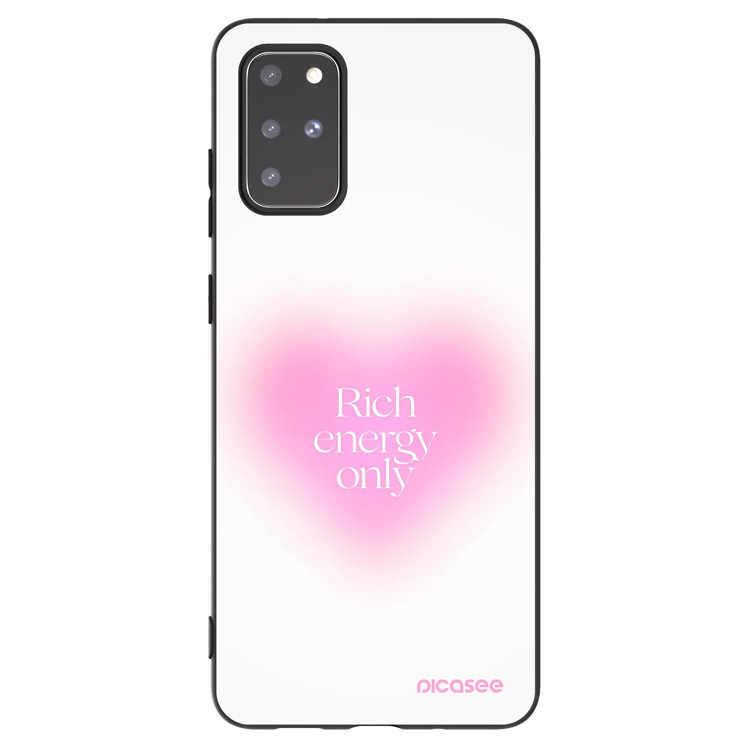 Picasee fekete szilikon tok az alábbi mobiltelefonokra Samsung Galaxy S20+ G985F - Rich Energy