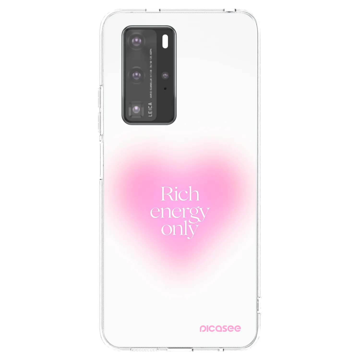 Picasee átlátszó szilikon tok az alábbi mobiltelefonokra Huawei P40 Pro - Rich Energy