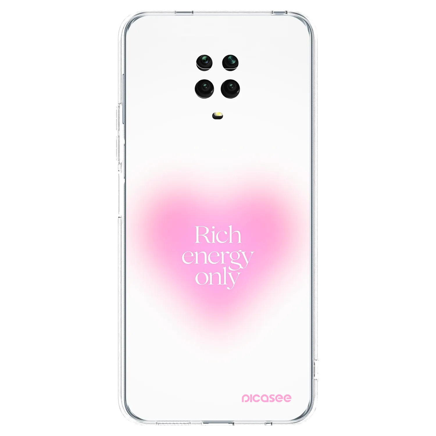 Picasee átlátszó szilikon tok az alábbi mobiltelefonokra Xiaomi Redmi Note 9 Pro - Rich Energy