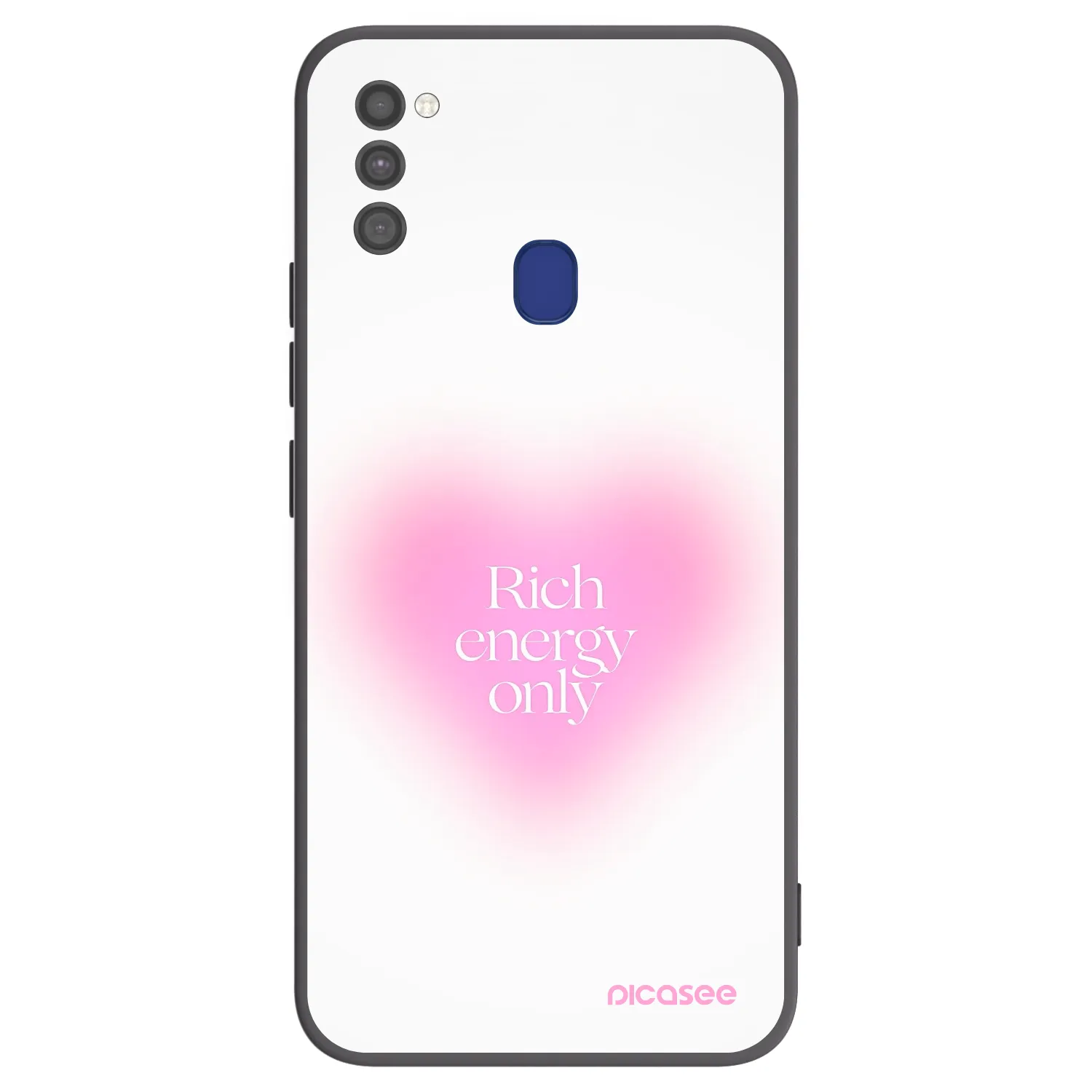 Picasee fekete szilikon tok az alábbi mobiltelefonokra Samsung Galaxy M21 M215F - Rich Energy