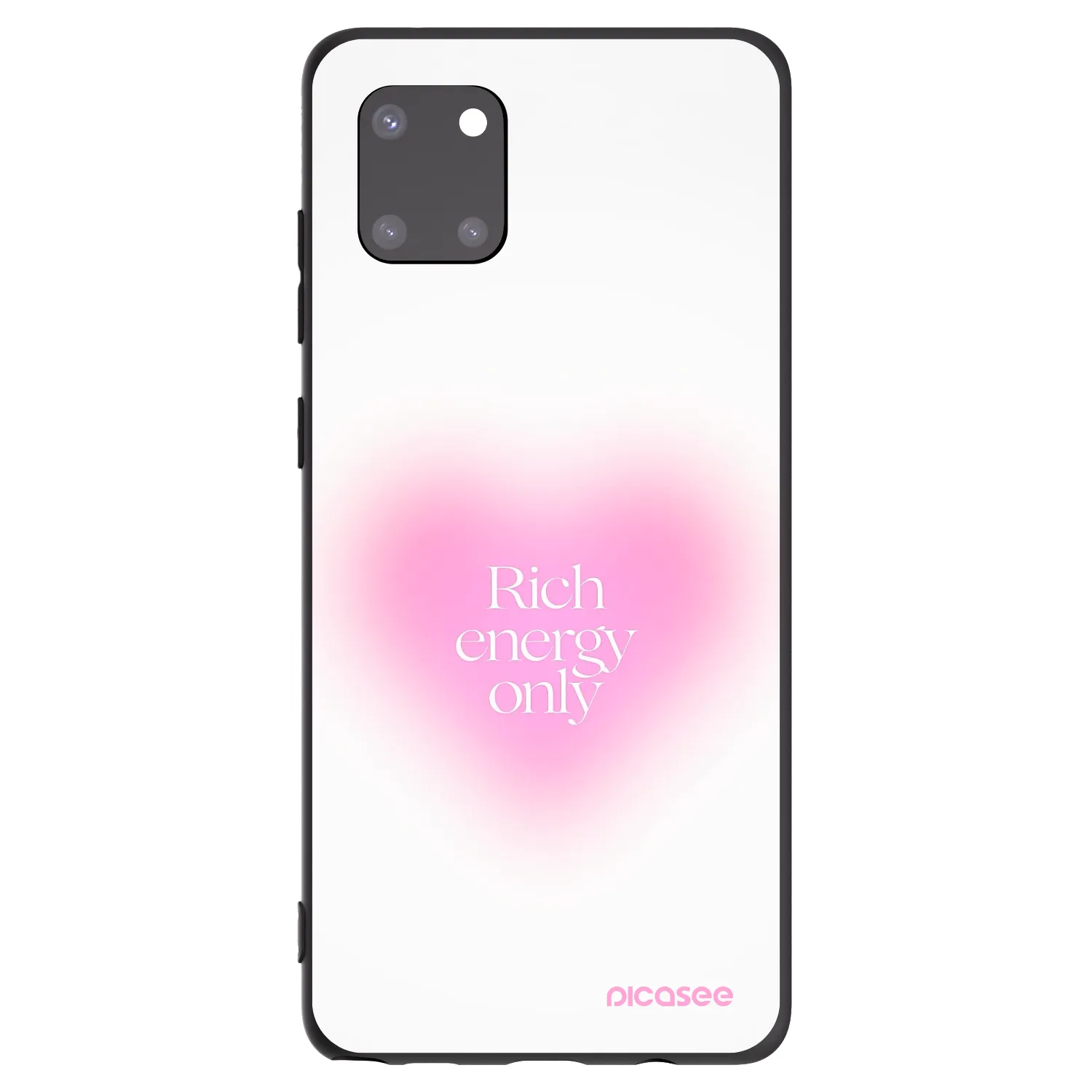 Picasee fekete szilikon tok az alábbi mobiltelefonokra Samsung Galaxy Note 10 Lite N770F - Rich Energy