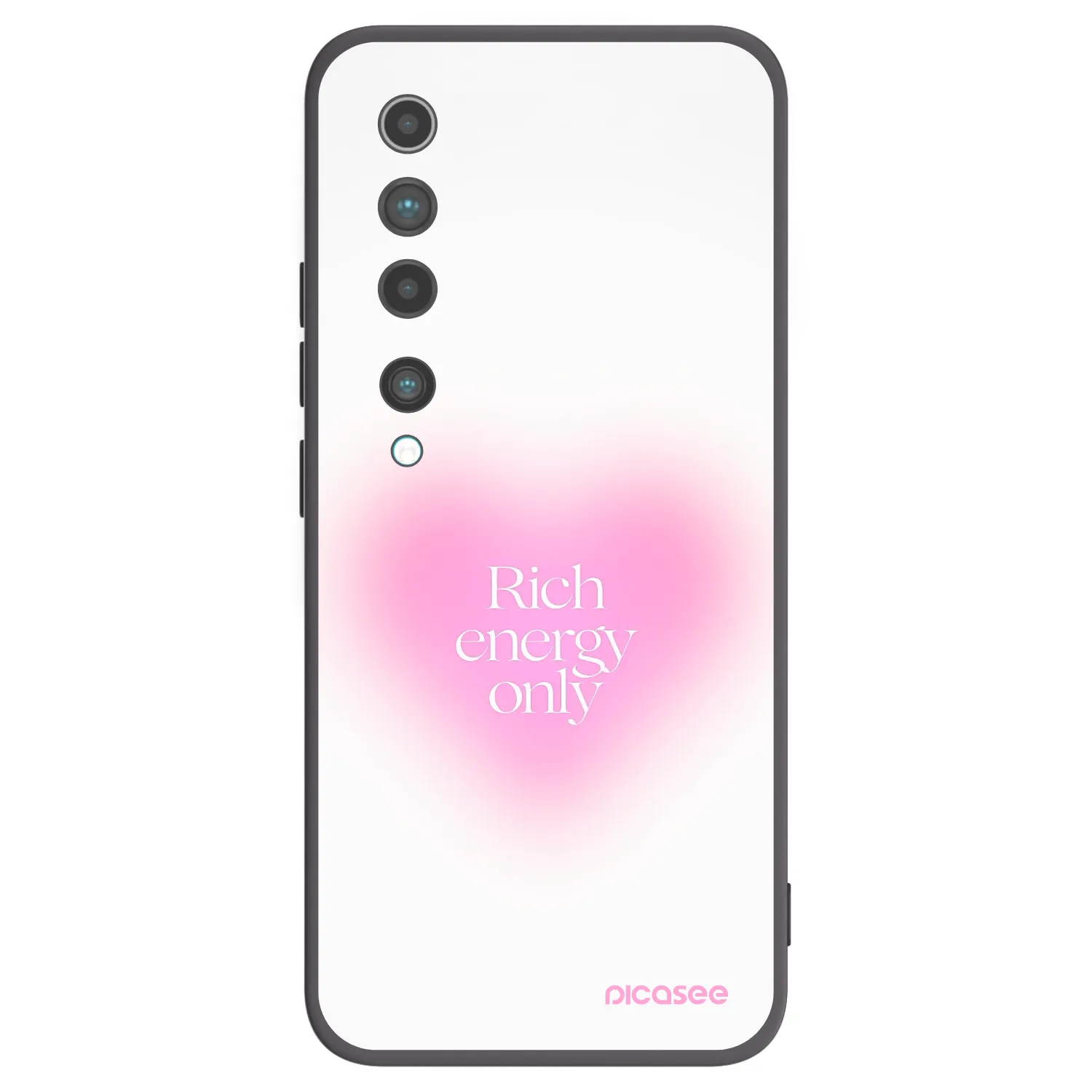 Picasee fekete szilikon tok az alábbi mobiltelefonokra Xiaomi Mi 10 - Rich Energy