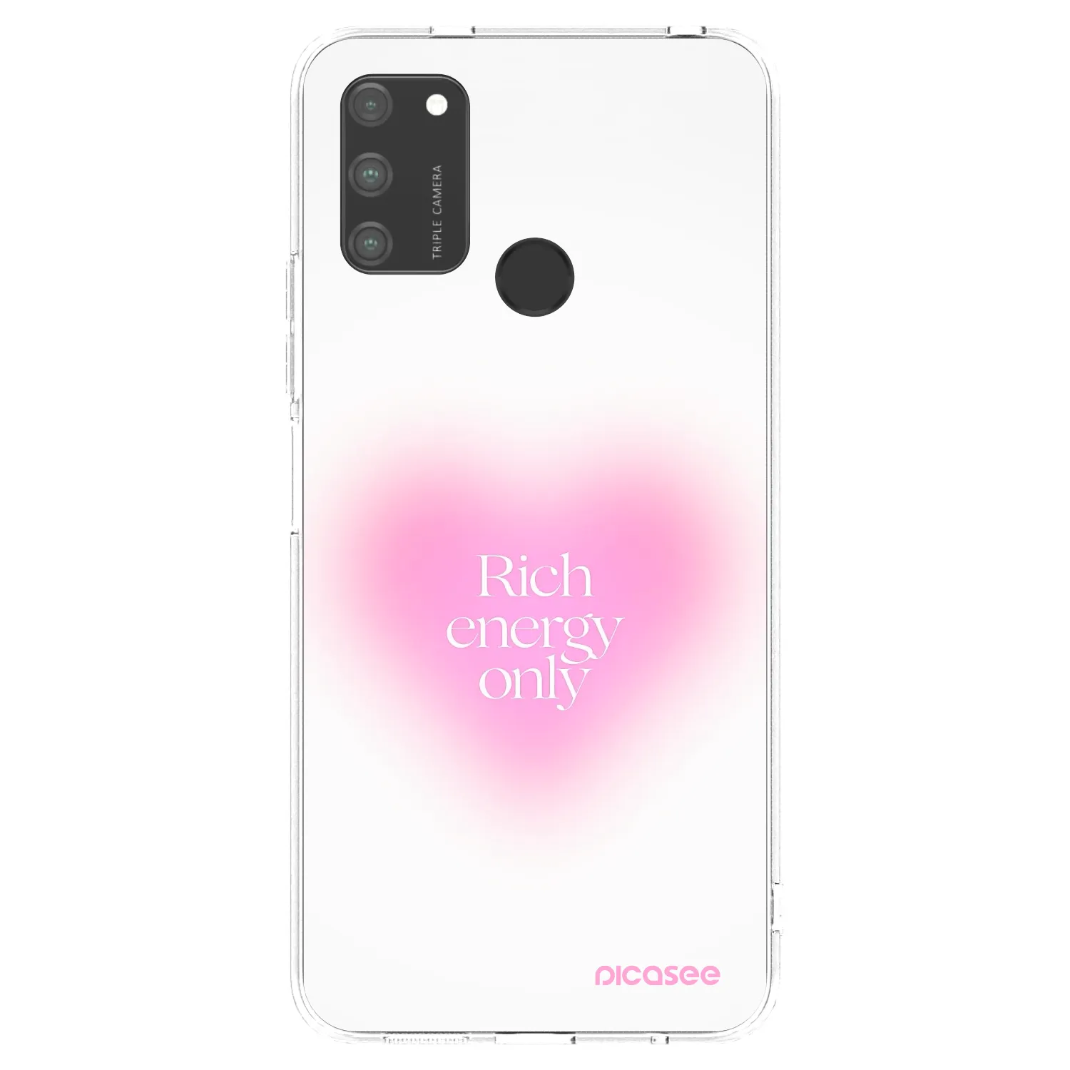 Picasee átlátszó szilikon tok az alábbi mobiltelefonokra Honor 9A - Rich Energy