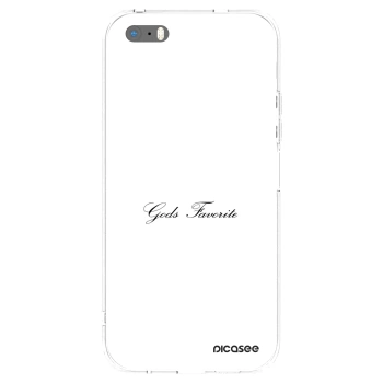 Picasee átlátszó szilikon tok az alábbi mobiltelefonokra Apple iPhone 5/5S/SE - Gods Favorite