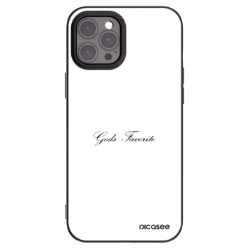 Picasee fekete szilikon tok az alábbi mobiltelefonokra Apple iPhone 12 Pro Max - Gods Favorite