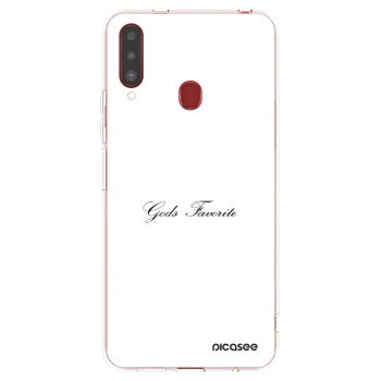 Picasee átlátszó szilikon tok az alábbi mobiltelefonokra Samsung Galaxy A20s - Gods Favorite
