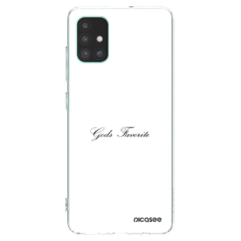 Picasee átlátszó szilikon tok az alábbi mobiltelefonokra Samsung Galaxy M51 M515F - Gods Favorite