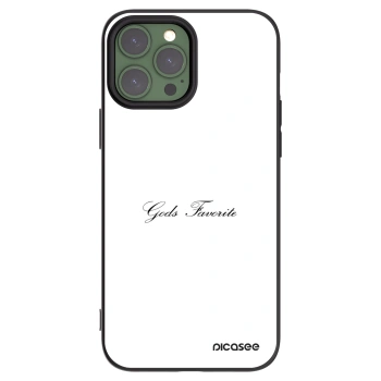 Picasee fekete szilikon tok az alábbi mobiltelefonokra Apple iPhone 13 Pro Max - Gods Favorite