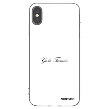 Picasee átlátszó szilikon tok az alábbi mobiltelefonokra Apple iPhone XS Max - Gods Favorite