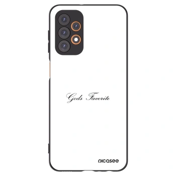 Picasee fekete szilikon tok az alábbi mobiltelefonokra Samsung Galaxy A23 A236B 5G - Gods Favorite