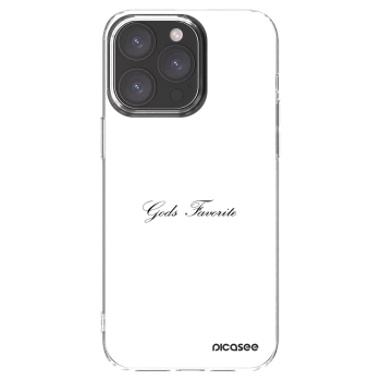 Picasee átlátszó szilikon tok az alábbi mobiltelefonokra Apple iPhone 15 Pro Max - Gods Favorite