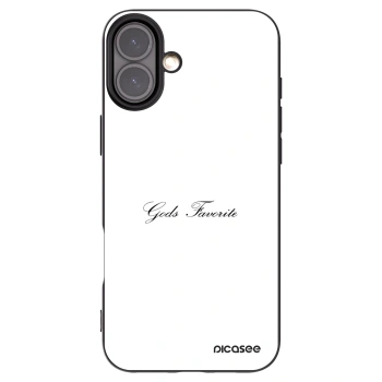 Picasee fekete szilikon tok az alábbi mobiltelefonokra Apple iPhone 16 Plus - Gods Favorite