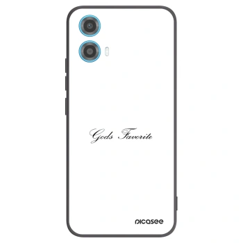 Picasee fekete szilikon tok az alábbi mobiltelefonokra Motorola Moto G34 5G - Gods Favorite