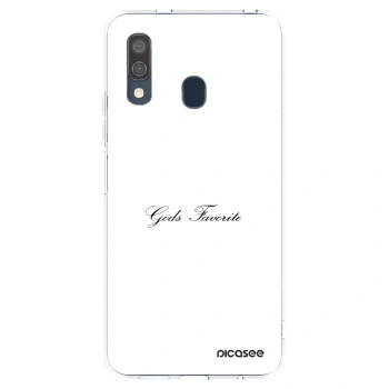 Picasee átlátszó szilikon tok az alábbi mobiltelefonokra Samsung Galaxy A40 A405F - Gods Favorite