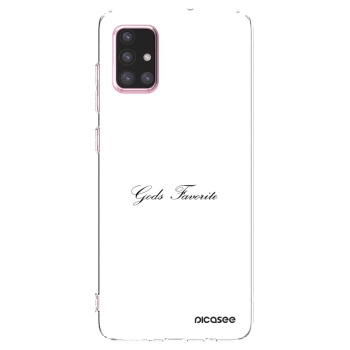 Picasee átlátszó szilikon tok az alábbi mobiltelefonokra Samsung Galaxy A71 A715F - Gods Favorite
