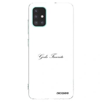 Picasee átlátszó szilikon tok az alábbi mobiltelefonokra Samsung Galaxy A51 A515F - Gods Favorite
