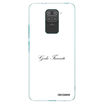 Picasee fekete szilikon tok az alábbi mobiltelefonokra Xiaomi Redmi Note 9 - Gods Favorite