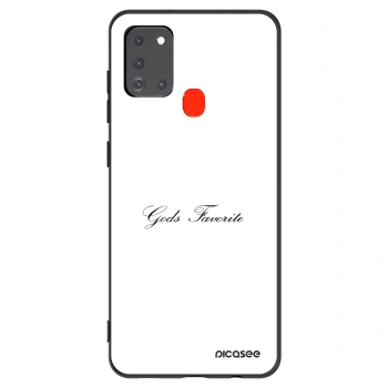 Picasee fekete szilikon tok az alábbi mobiltelefonokra Samsung Galaxy A21s - Gods Favorite