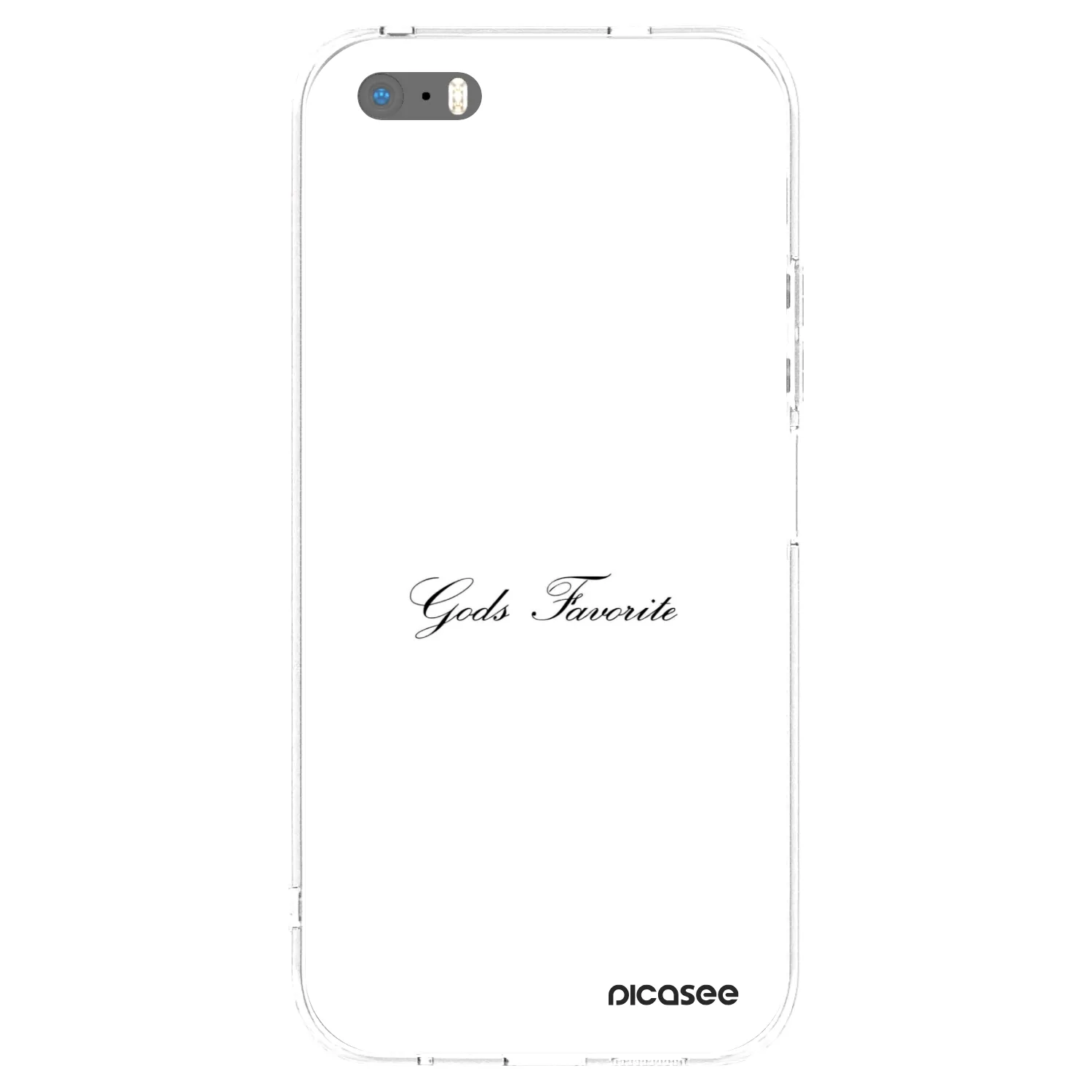 Picasee átlátszó szilikon tok az alábbi mobiltelefonokra Apple iPhone 5/5S/SE - Gods Favorite