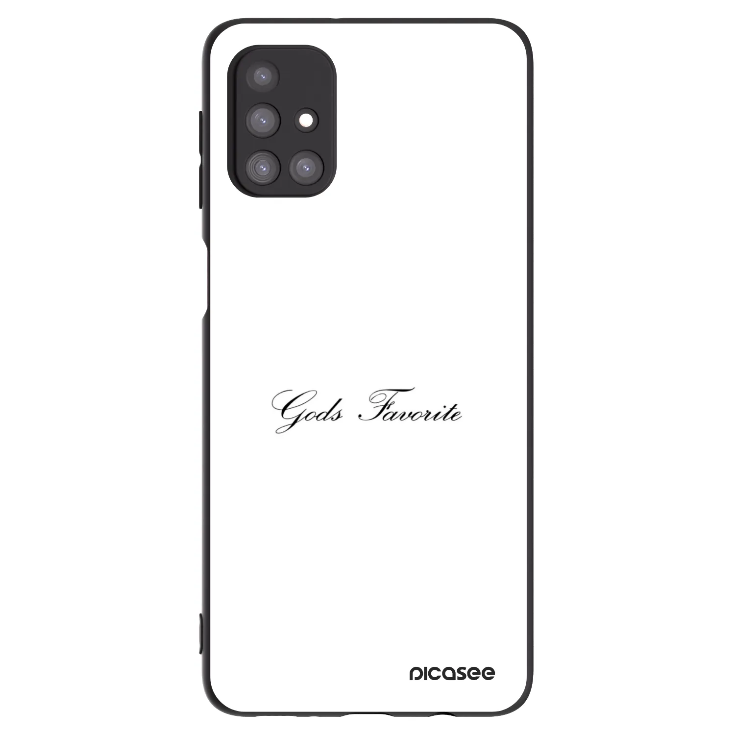 Picasee fekete szilikon tok az alábbi mobiltelefonokra Samsung Galaxy M31s - Gods Favorite