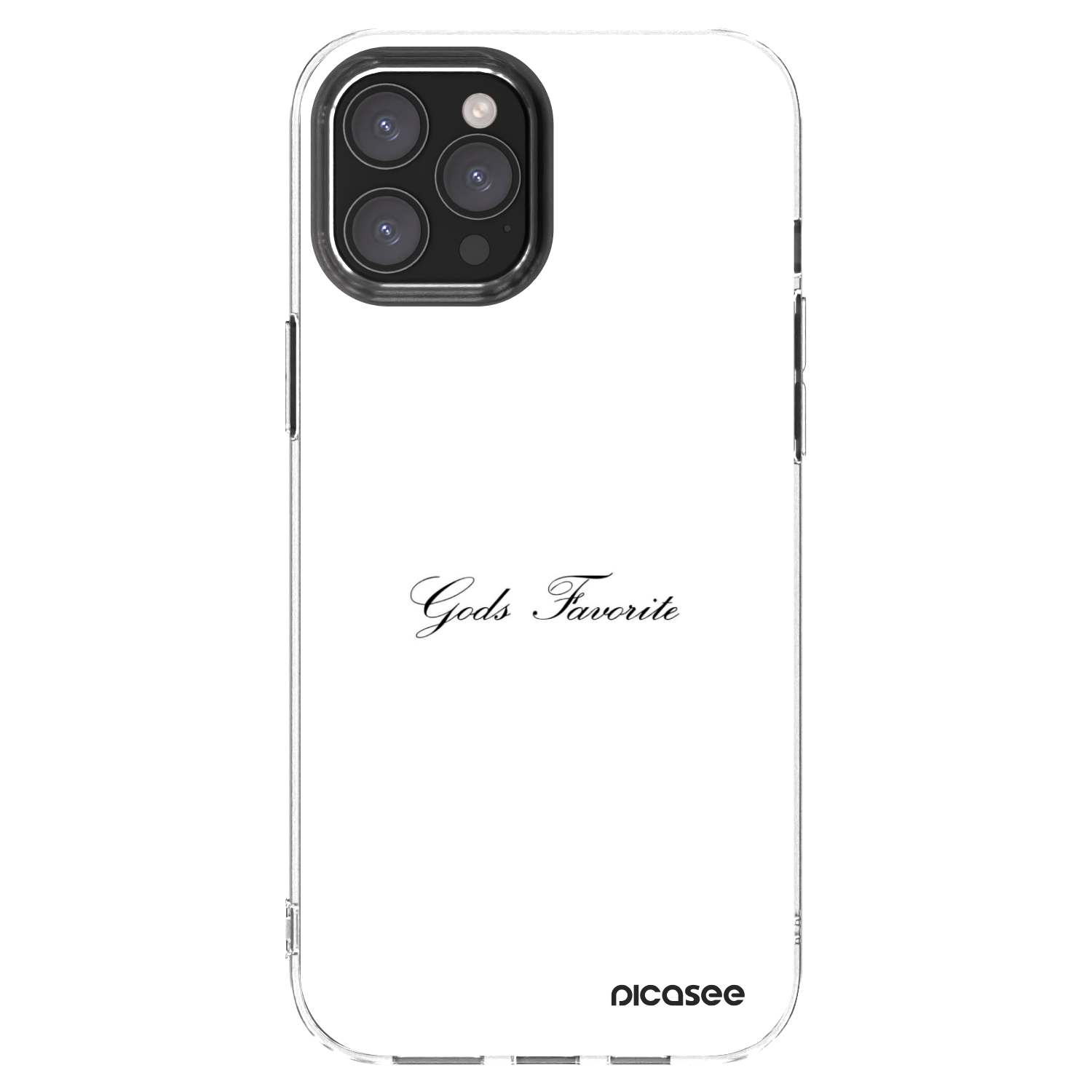 Picasee átlátszó szilikon tok az alábbi mobiltelefonokra Apple iPhone 12 Pro Max - Gods Favorite