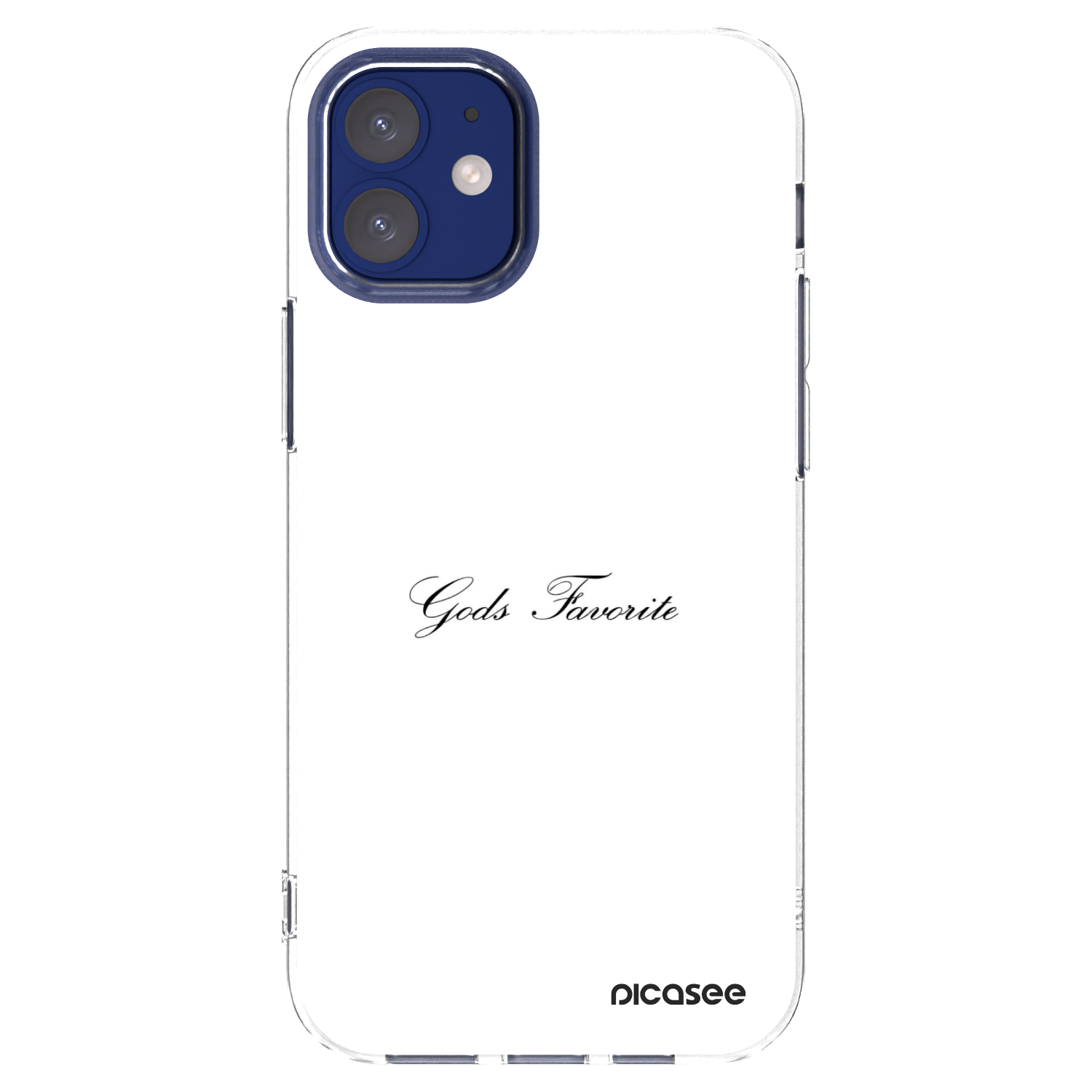 Picasee átlátszó szilikon tok az alábbi mobiltelefonokra Apple iPhone 12 mini - Gods Favorite