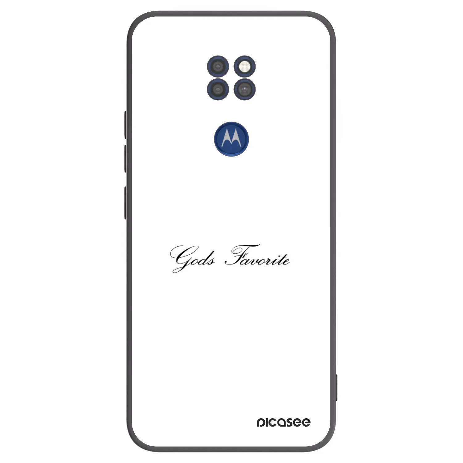 Picasee fekete szilikon tok az alábbi mobiltelefonokra Motorola Moto G9 Play - Gods Favorite