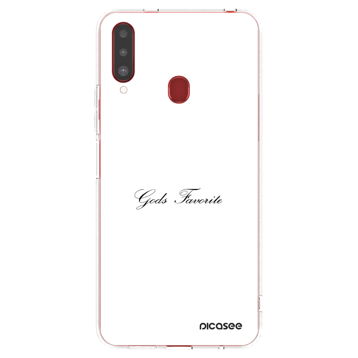 Picasee átlátszó szilikon tok az alábbi mobiltelefonokra Samsung Galaxy A20s - Gods Favorite