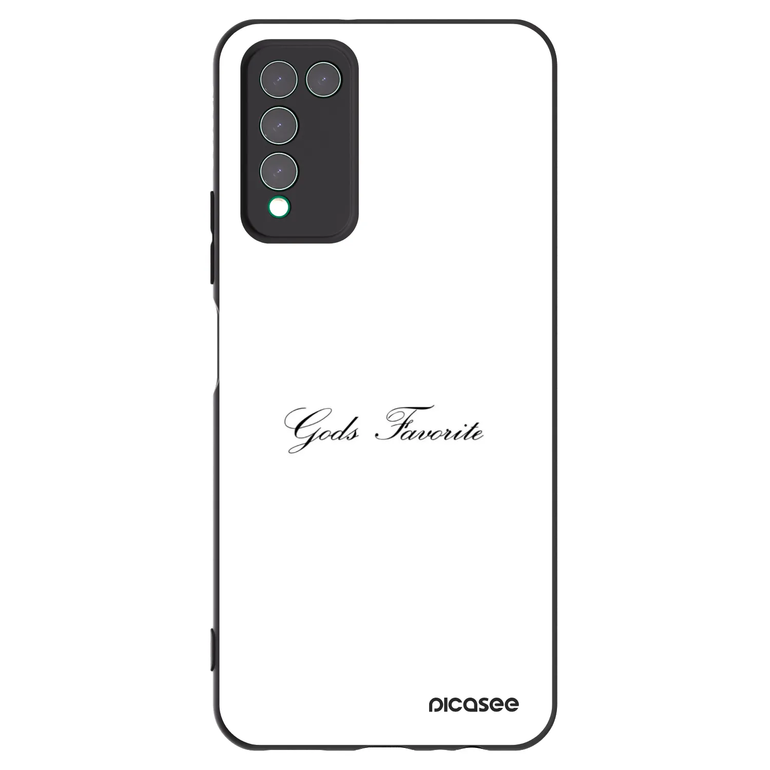 Picasee fekete szilikon tok az alábbi mobiltelefonokra Honor 10X Lite - Gods Favorite