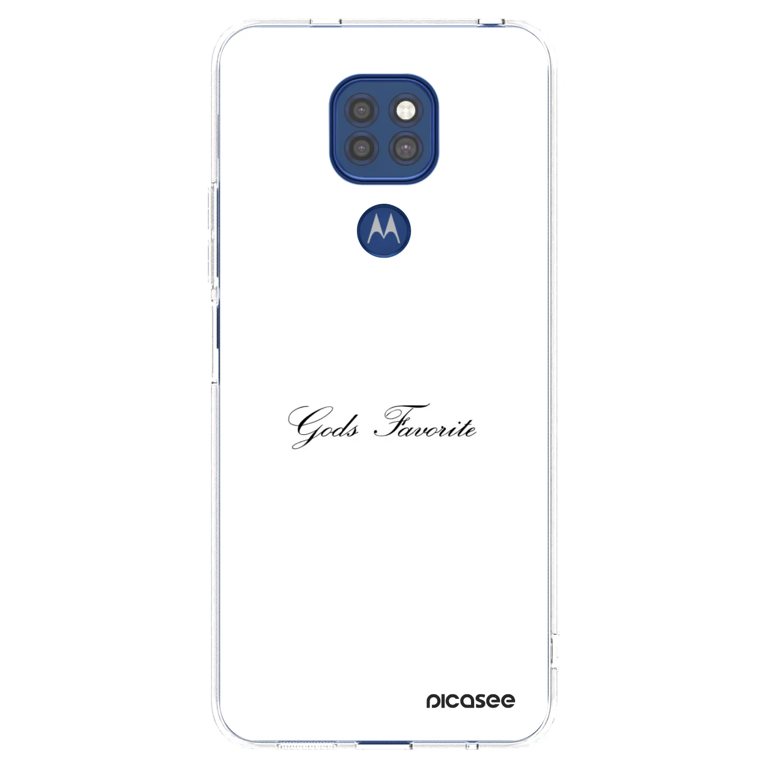 Picasee átlátszó szilikon tok az alábbi mobiltelefonokra Motorola Moto G9 Play - Gods Favorite