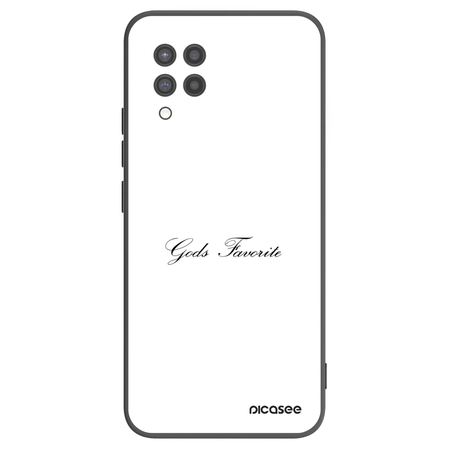Picasee fekete szilikon tok az alábbi mobiltelefonokra Samsung Galaxy A42 A426B - Gods Favorite