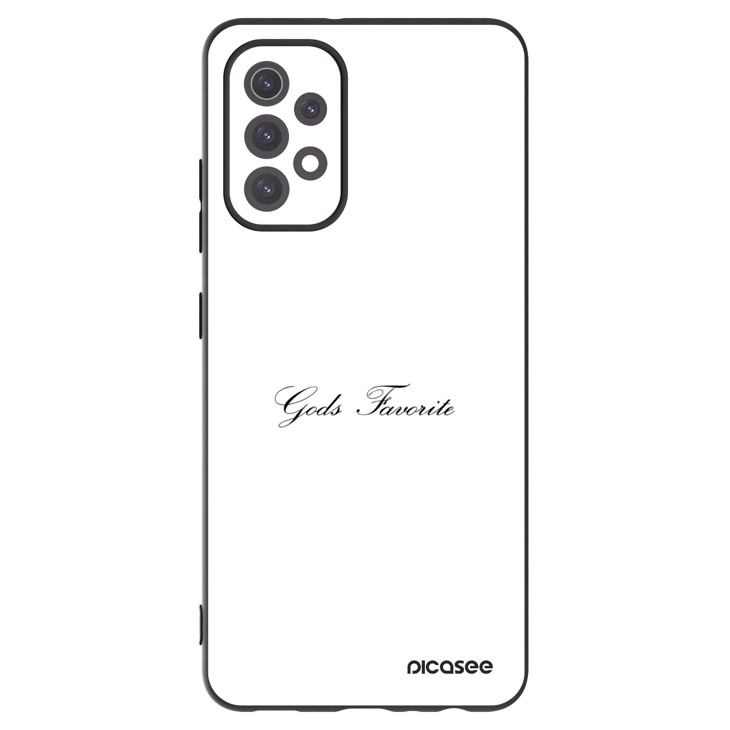 Picasee fekete szilikon tok az alábbi mobiltelefonokra Samsung Galaxy A32 5G A326B - Gods Favorite