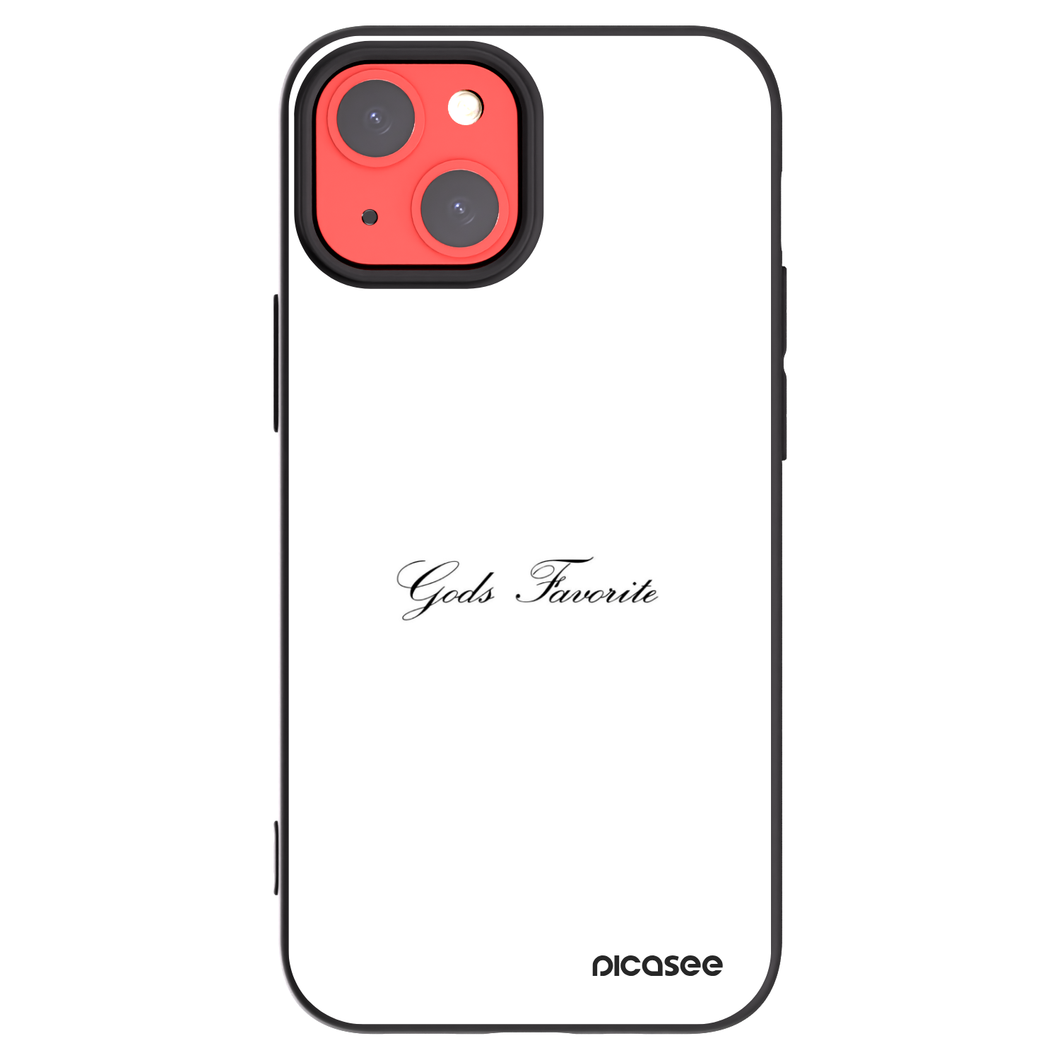 Picasee fekete szilikon tok az alábbi mobiltelefonokra Apple iPhone 13 mini - Gods Favorite