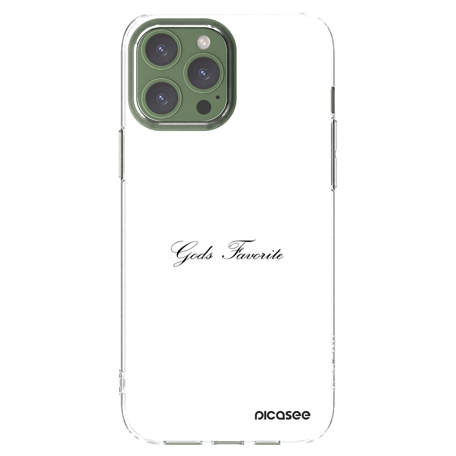 Picasee átlátszó szilikon tok az alábbi mobiltelefonokra Apple iPhone 13 Pro Max - Gods Favorite