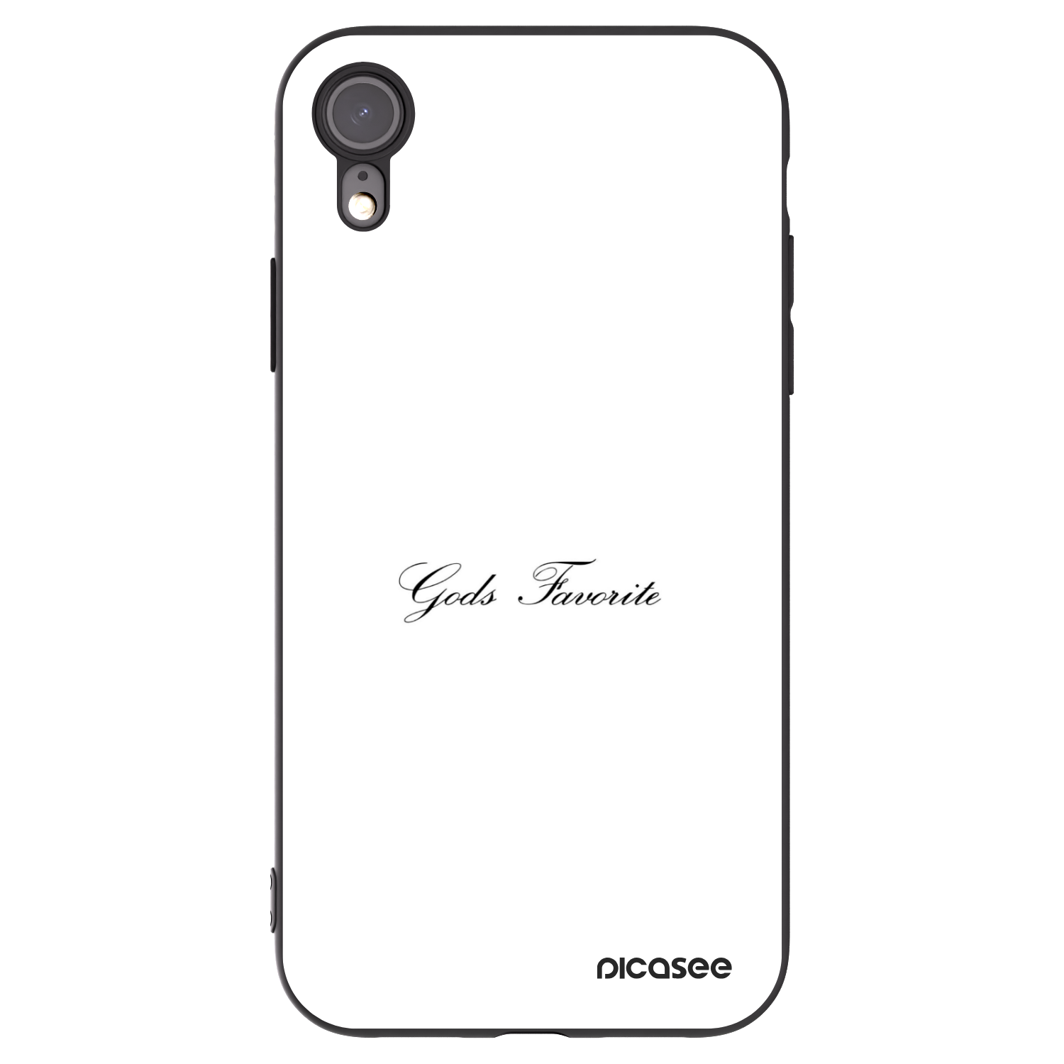 Picasee fekete szilikon tok az alábbi mobiltelefonokra Apple iPhone XR - Gods Favorite