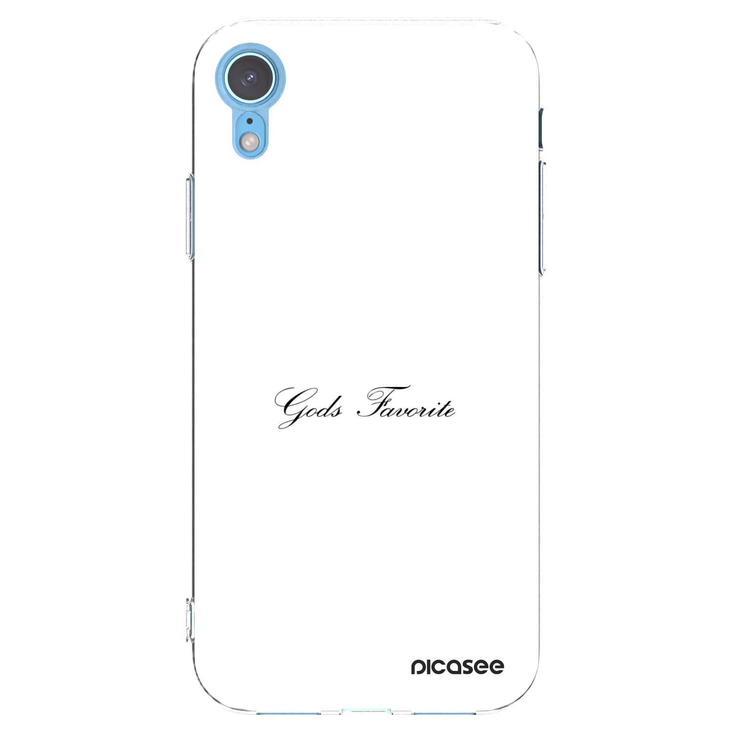 Picasee átlátszó szilikon tok az alábbi mobiltelefonokra Apple iPhone XR - Gods Favorite