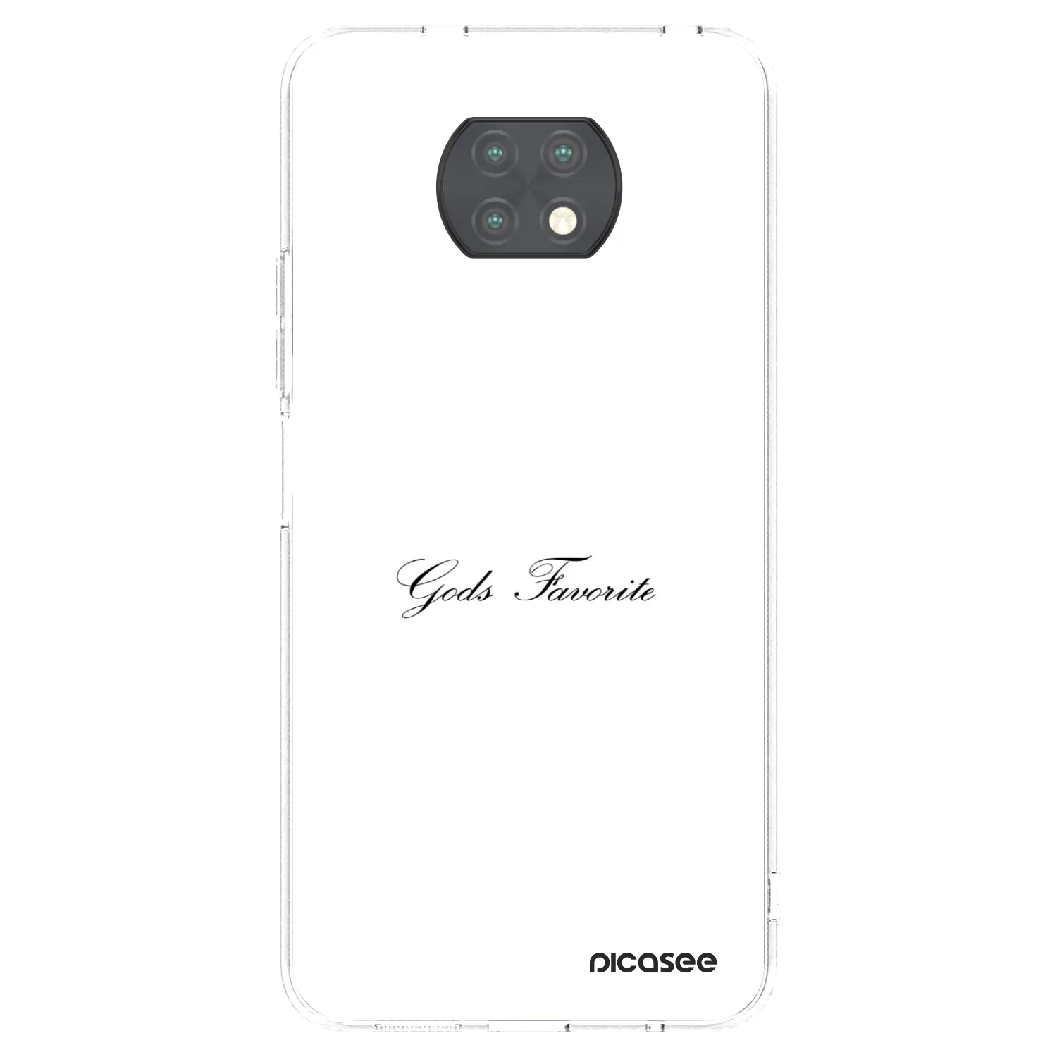 Picasee átlátszó szilikon tok az alábbi mobiltelefonokra Xiaomi Redmi Note 9T - Gods Favorite