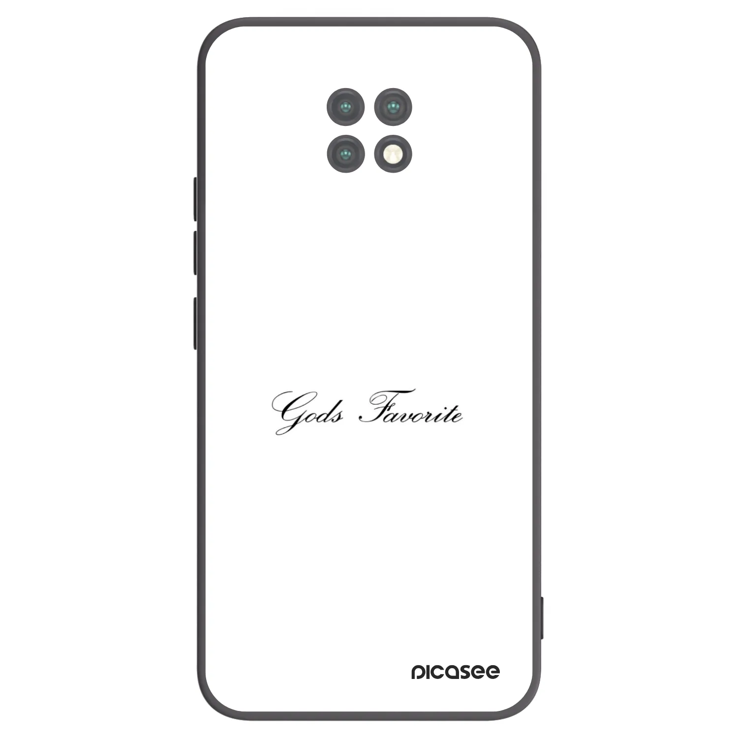 Picasee fekete szilikon tok az alábbi mobiltelefonokra Xiaomi Redmi Note 9T - Gods Favorite