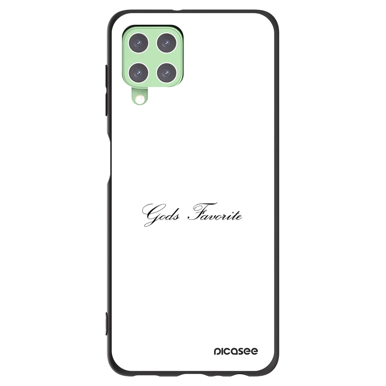 Picasee fekete szilikon tok az alábbi mobiltelefonokra Samsung Galaxy A22 A225F 4G - Gods Favorite