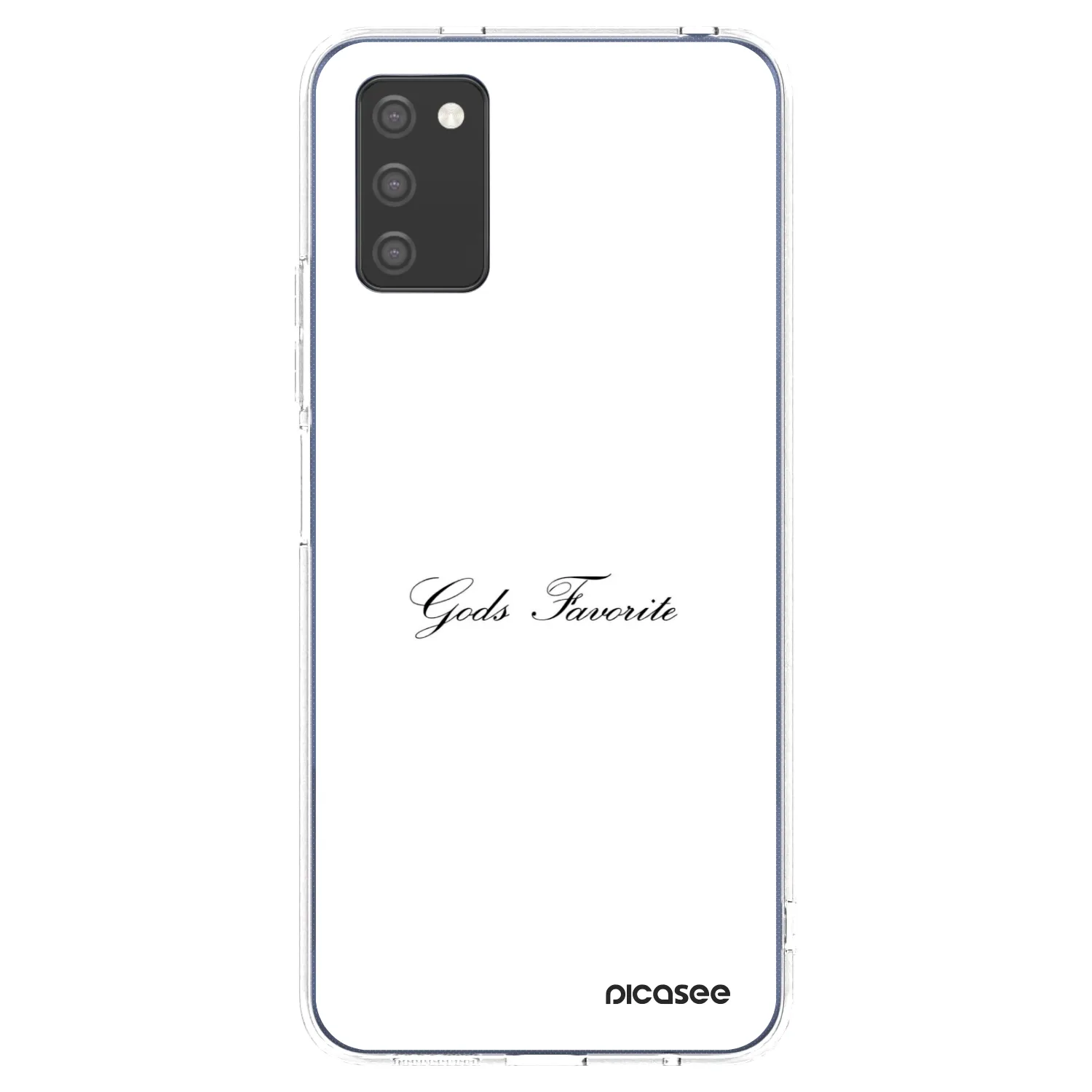 Picasee átlátszó szilikon tok az alábbi mobiltelefonokra Samsung Galaxy A03s A037G - Gods Favorite