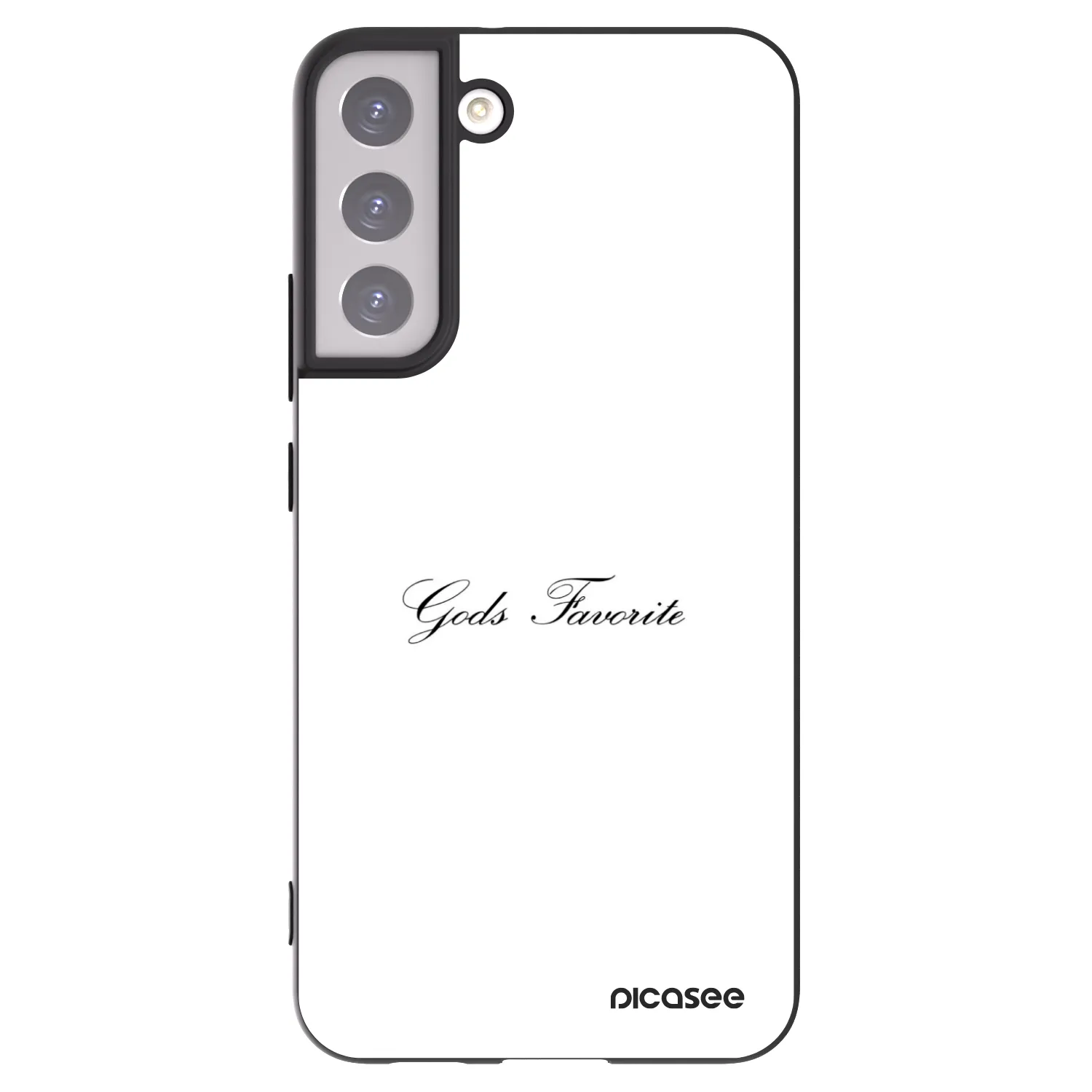 Picasee fekete szilikon tok az alábbi mobiltelefonokra Samsung Galaxy S22+ 5G - Gods Favorite