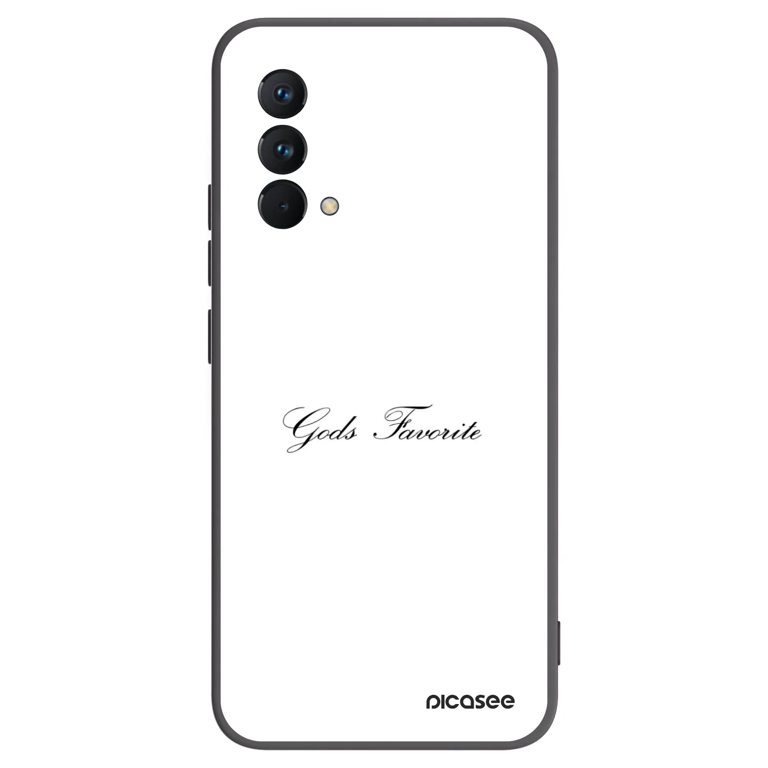 Picasee fekete szilikon tok az alábbi mobiltelefonokra Realme GT Master Edition 5G - Gods Favorite