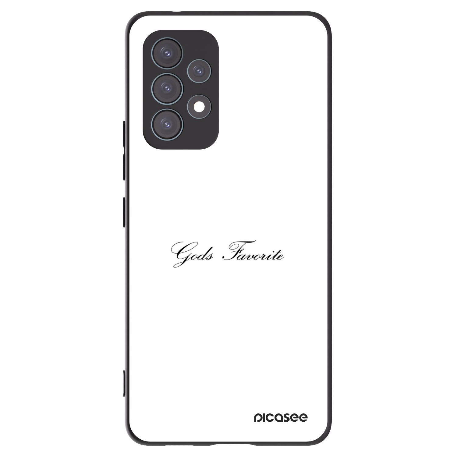 Picasee fekete szilikon tok az alábbi mobiltelefonokra Samsung Galaxy A53 5G A536 - Gods Favorite